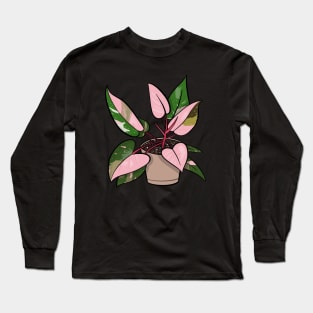 Pink Princess Philodendron Houseplant Plant Lover Long Sleeve T-Shirt